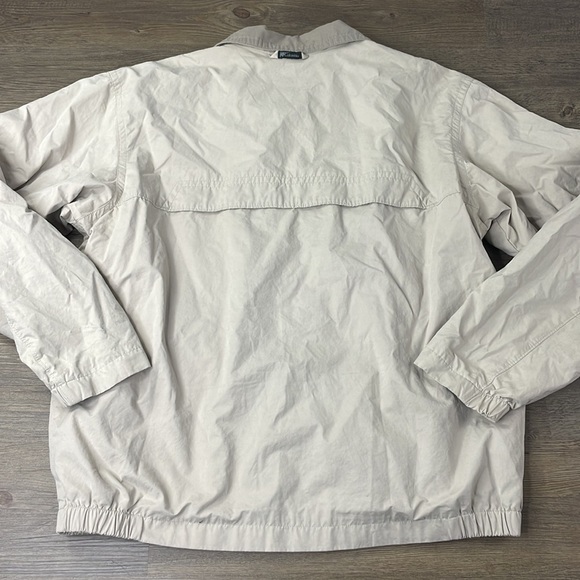 Columbia Men’s Khaki Tan Zip Up Vented Jacket, size Large - Picture 11 of 12